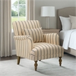 Olliix Martha Stewart Amanda Accent Chair Wood/Plywood/Fabric in Linen/Blue