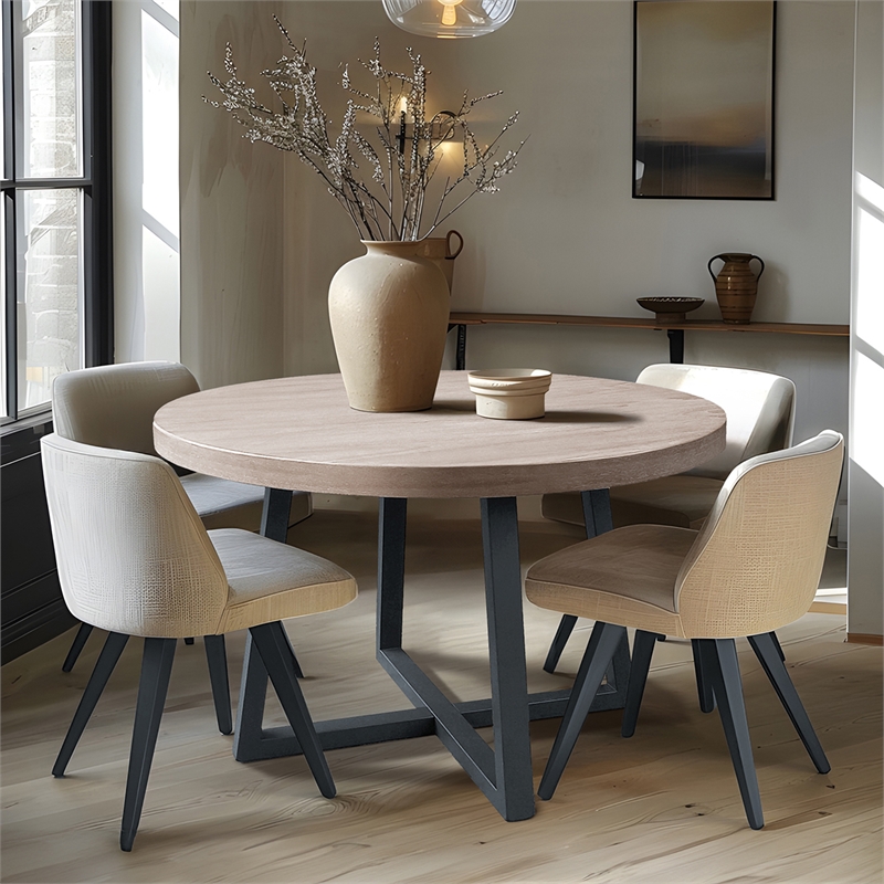 Olliix Chapel Hill Reagan Dining Table Wood in Wheat/Slate