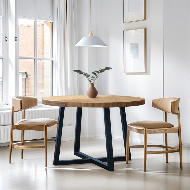 Olliix Chapel Hill Reagan Dining Table Wood in Wheat/Slate