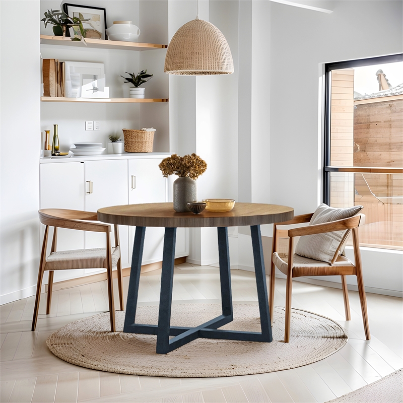 Olliix Chapel Hill Reagan Dining Table Wood in Wheat/Slate