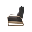 Olliix Chapel Hill Jordan Push Back Recliner Wood/Plywood in Grey