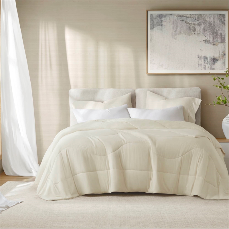 Olliix Harbor House Cooling Full/Queen Comforter Set Nylon/Spandex in Ivory