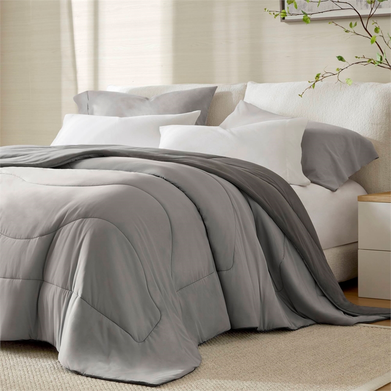 Olliix Harbor House Cooling Full/Queen Comforter Set Nylon/Spandex in Gray