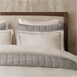 Olliix Harbor House Linen Blend Full/Queen Duvet Cover Set in White/Gray