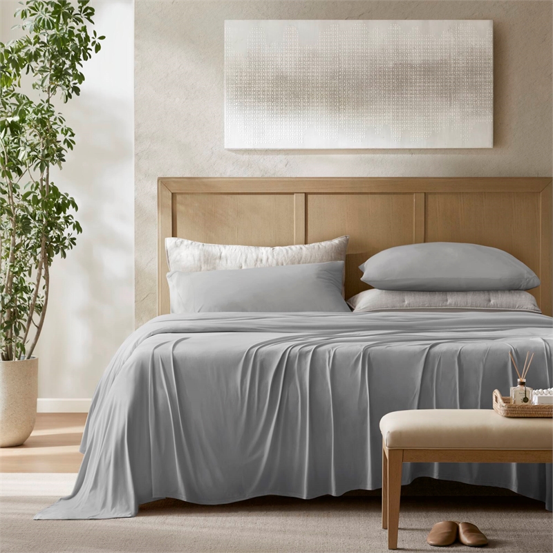 Olliix Harbor House Cooling Cal King Sheet Set Nylon/Spandex in Grey