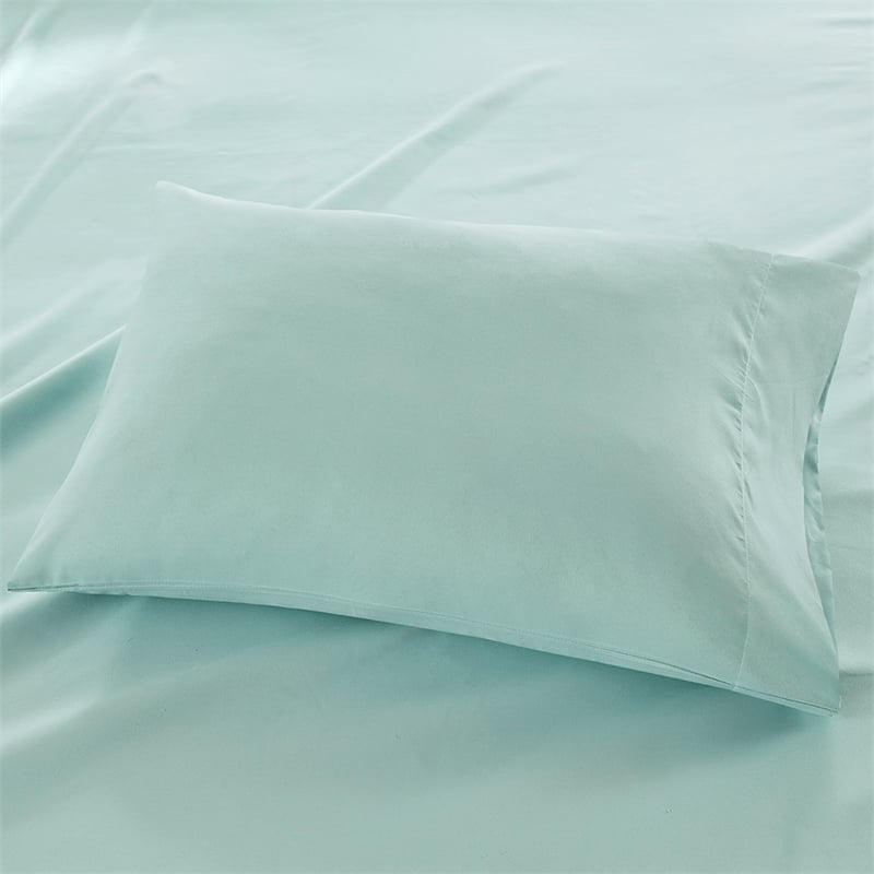 Olliix Madison Park 3M Microcell Queen Sheet Set Polyester in Seafoam