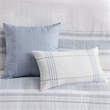 Olliix Harbor House Blue Morgan King/Cal King Duvet Set Cotton in White/Blue