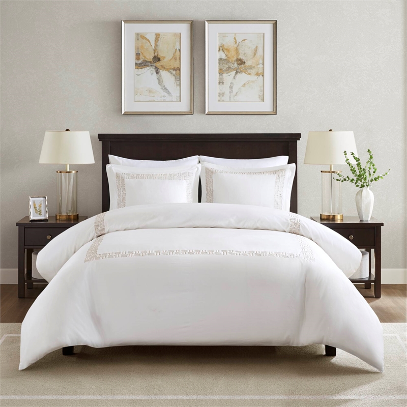 Olliix Harbor House Blue Nile Full/Queen Duvet Mini Set Cotton in Multi