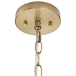 Olliix Hampton Hill Elegenza 6-Light Chandelier Iron/Polyester in Antique Gold