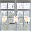 Olliix Hampton Hill Elegenza 6-Light Chandelier Iron/Polyester in Chrome