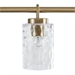 Olliix INK+IVY Curiana 5-Light Chandelier Iron/Glass in Antique Brass