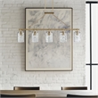 Olliix INK+IVY Curiana 5-Light Chandelier Iron/Glass in Antique Brass