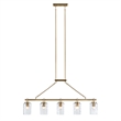 Olliix INK+IVY Curiana 5-Light Chandelier Iron/Glass in Antique Brass