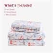 Olliix Intelligent Design Cozy Soft Twin XL Sheet Set Cotton in Happy Bows