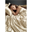 Olliix Madison Park Essentials Satin Cal King Sheet Set Polyester in Champagne