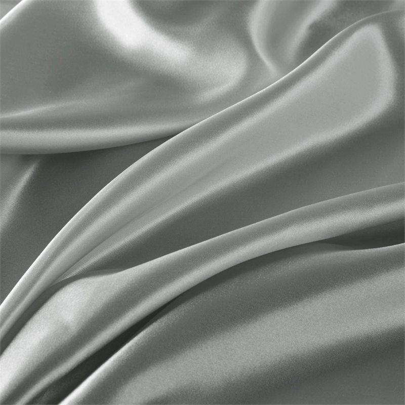 Olliix Madison Park Essentials Satin Split King Sheet Set Polyester in Grey