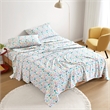 Olliix Intelligent Design Cozy Soft Twin XL Sheet Set in White Holiday Trees
