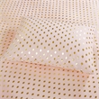 Olliix Intelligent Design Metallic Dot Twin XL Sheet Set in Blush/Gold