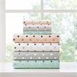 Olliix Intelligent Design Metallic Dot Twin XL Sheet Set in Blush/Gold