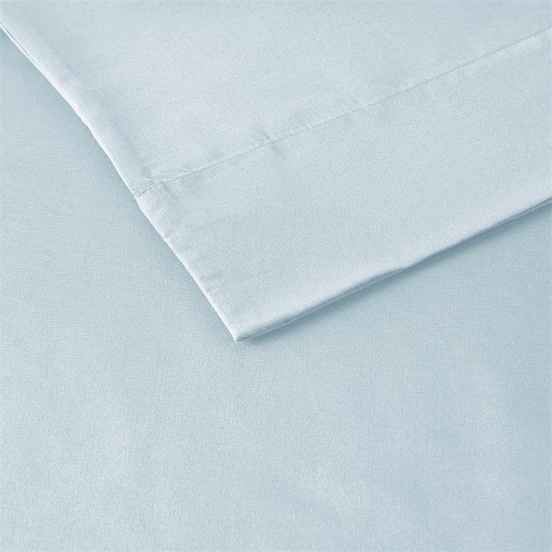 Olliix Intelligent Design Microfiber Queen Sheet Set Polyester in Blue