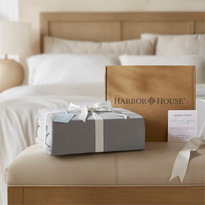 Olliix Harbor House Cooling Queen Sheet Set Nylon/Spandex in Grey