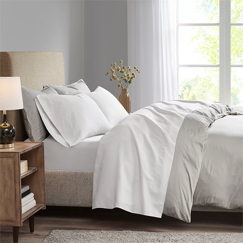 Olliix Madison Park 3M Microcell Queen Sheet Set Polyester in White