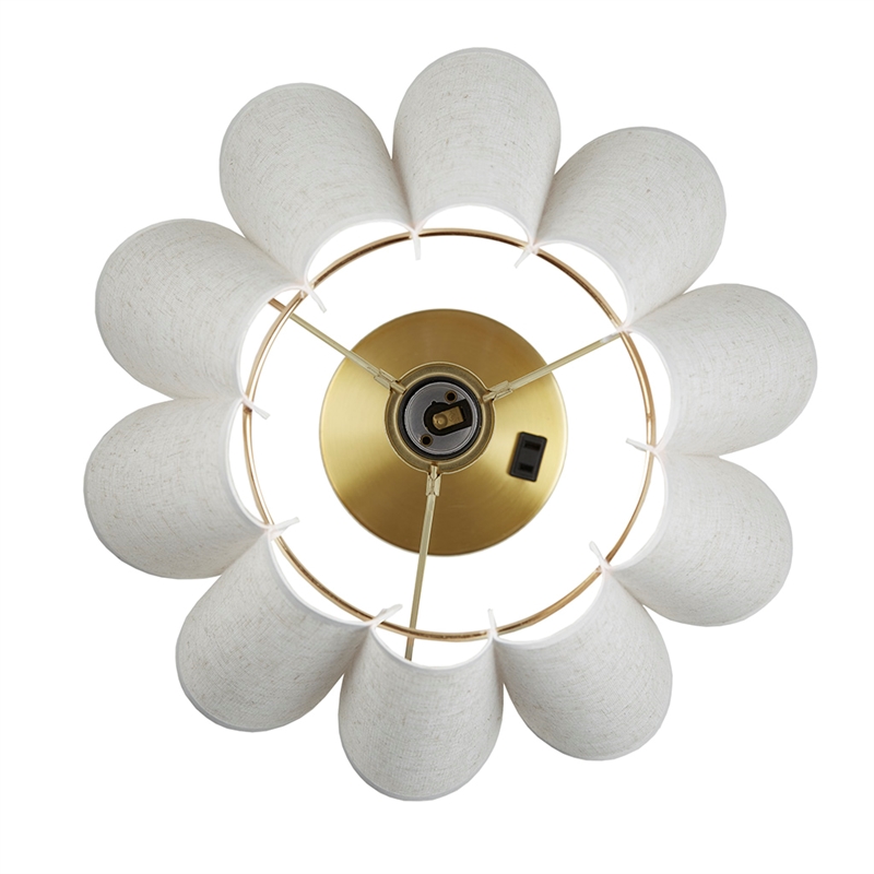 Olliix 510 Design Chique Table Lamp Iron/Polyester in Gold