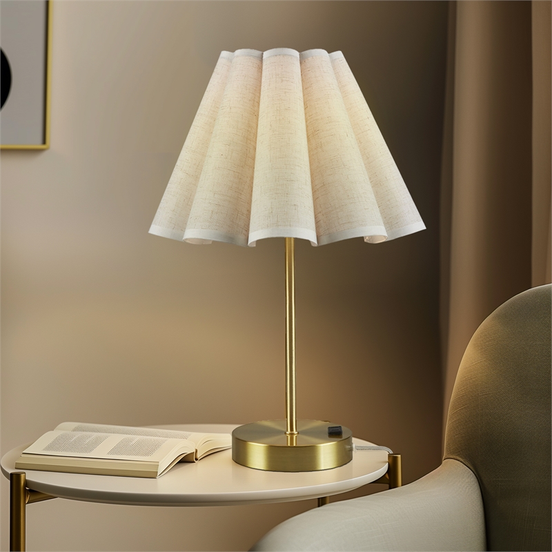 Olliix 510 Design Chique Table Lamp Iron/Polyester in Gold