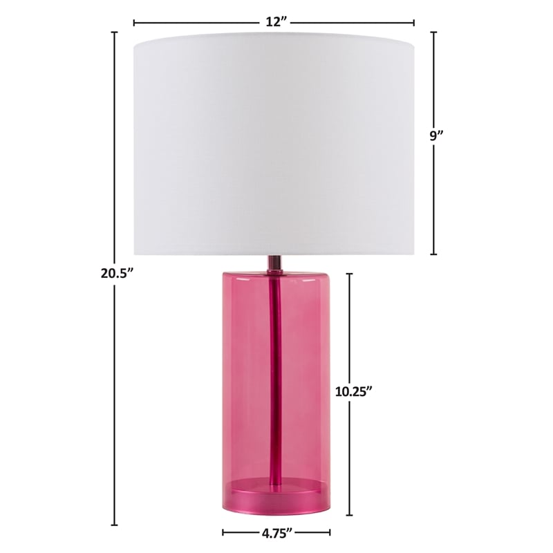 Olliix 510 Design Neonova Table Lamp Glass/Iron/Polyester in Pink