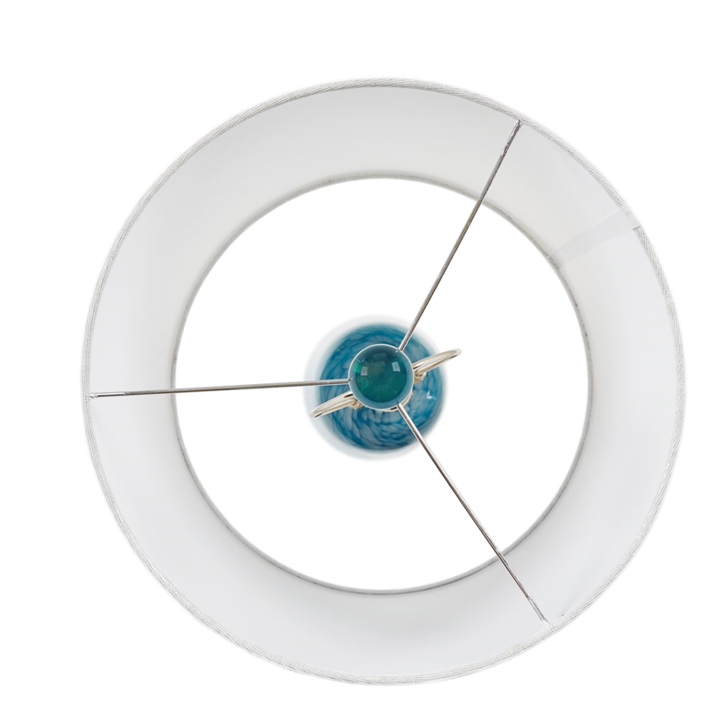 Olliix INK+IVY Aquaviva Table Lamp Glass/Acrylic/Polyester in Blue