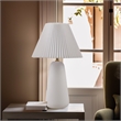 Olliix INK+IVY Veluna Table Lamp Ceramic/Polyester/Iron in White