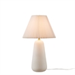 Olliix INK+IVY Veluna Table Lamp Ceramic/Polyester/Iron in White