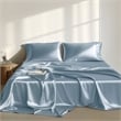 Olliix Madison Park Essentials Satin Cal King Sheet Set Polyester in Blue