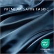 Olliix Madison Park Essentials Satin Queen Sheet Set Polyester in Midnight Blue