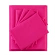 Olliix Intelligent Design Microfiber Queen Sheet Set Microfiber in Pink