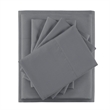 Olliix Intelligent Design Microfiber Twin XL Sheet Set Polyester in Charcoal