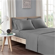Olliix Intelligent Design Microfiber Twin XL Sheet Set Polyester in Charcoal