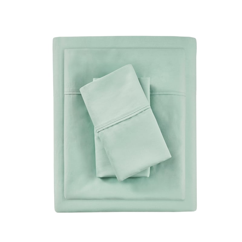 Olliix Madison Park 1000 Thread Count Cal King Sheet Set Cotton in Seafoam
