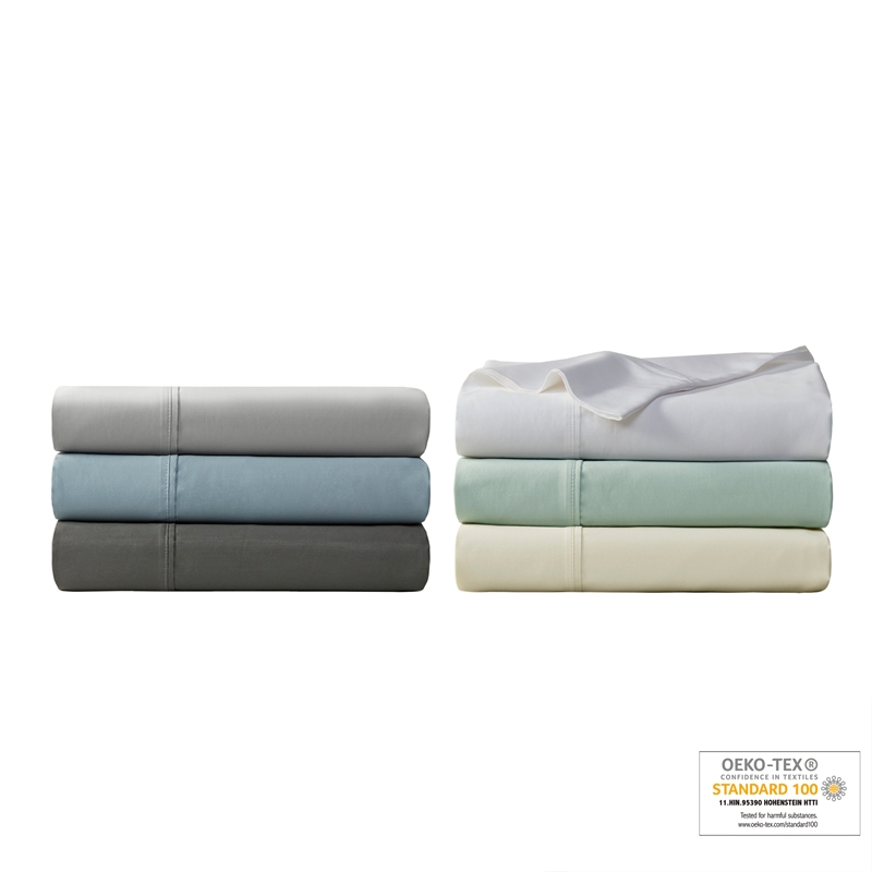 Olliix Madison Park 1000 Thread Count Cal King Sheet Set Cotton in Ivory