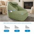 Olliix Main Street Ergonomic Cloud Couch Polyester in Olive Green