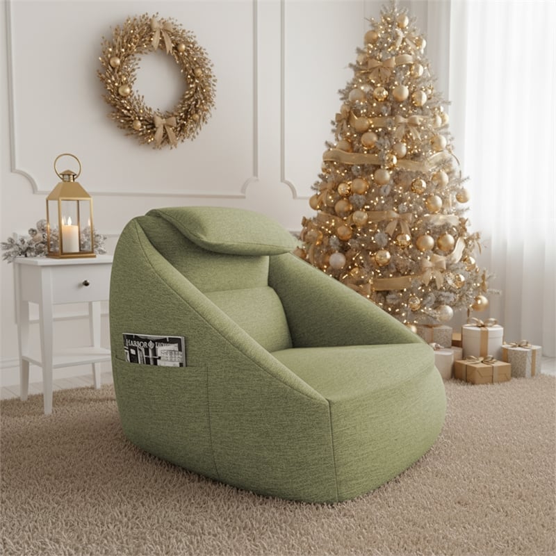 Olliix Main Street Ergonomic Cloud Couch Polyester in Olive Green