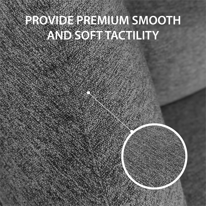 Olliix Main Street Ergonomic Cloud Couch Polyester in Charcoal