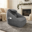 Olliix Main Street Ergonomic Cloud Couch Polyester in Charcoal