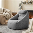 Olliix Main Street Ergonomic Cloud Couch Polyester in Charcoal