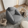 Olliix Main Street Ergonomic Cloud Couch Polyester in Charcoal