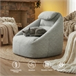 Olliix Main Street Ergonomic Cloud Couch Polyester in Ash Grey