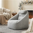 Olliix Main Street Ergonomic Cloud Couch Polyester in Ash Grey