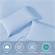 Olliix Main Street Ice Touch Queen Sheet Set Nylon/Spandex in Ice Blue