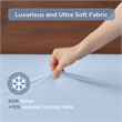 Olliix Main Street Ice Touch Queen Sheet Set Nylon/Spandex in Ice Blue