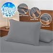 Olliix Main Street Ice Touch Queen Sheet Set Nylon/Spandex in Gray